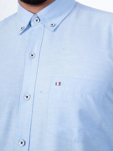 CAMISA MANGA LARGA HOMBRE PIERRE CARDIN OXFORD COLOR ENTERO PC-63677CAA - 3
