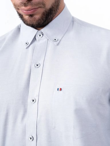 CAMISA MANGA LARGA HOMBRE PIERRE CARDIN OXFORD COLOR ENTERO PC-63677CAA - 3