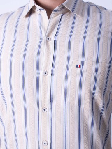 CAMISA MANGA LARGA HOMBRE PIERRE CARDIN SEERSUCKER ETQ PC-63651CAA - 3
