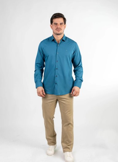 CAMISA MANGA LARGA HOMBRE OSCAR DE LA RENTA CASUAL - 1