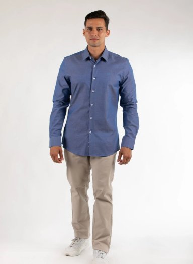 CAMISA MANGA LARGA HOMBRE OSCAR DE LA RENTA CASUAL - 1