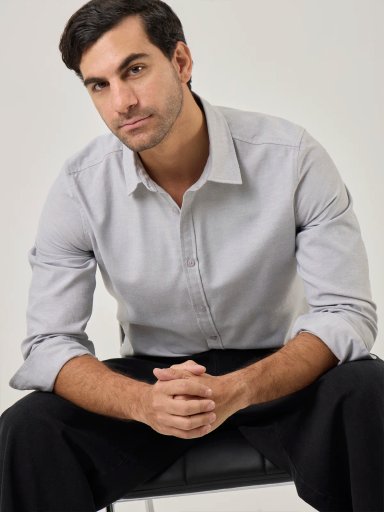 CAMISA MANGA LARGA REGULAR FIT HOMBRE MARQUIS OXFORD - 4