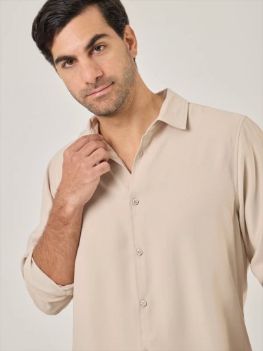 CAMISA MANGA LARGA REGULAR FIT HOMBRE MARQUIS TENCEL - 4