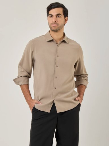 CAMISA MANGA LARGA REGULAR FIT HOMBRE MARQUIS TENCEL - 2