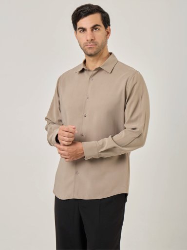 CAMISA MANGA LARGA REGULAR FIT HOMBRE MARQUIS TENCEL - 3
