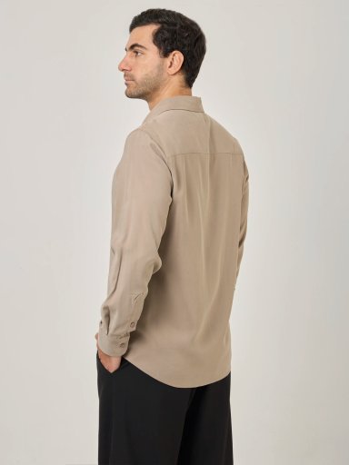 CAMISA MANGA LARGA REGULAR FIT HOMBRE MARQUIS TENCEL - 4