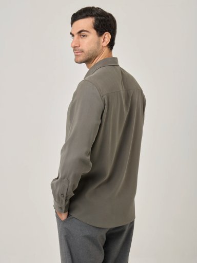 CAMISA MANGA LARGA REGULAR FIT HOMBRE MARQUIS TENCEL - 2