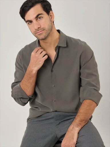 CAMISA MANGA LARGA REGULAR FIT HOMBRE MARQUIS TENCEL - 4