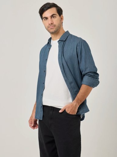 CAMISA MANGA LARGA REGULAR FIT HOMBRE MARQUIS DENIM - 3