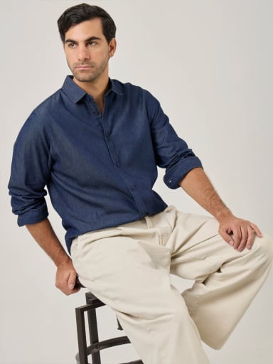 CAMISA MANGA LARGA REGULAR FIT HOMBRE MARQUIS DENIM - 5