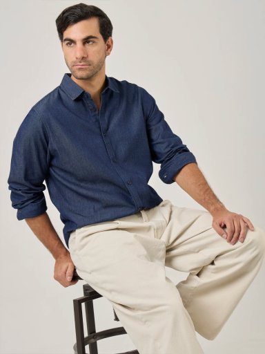 CAMISA MANGA LARGA REGULAR FIT HOMBRE MARQUIS DENIM - 5