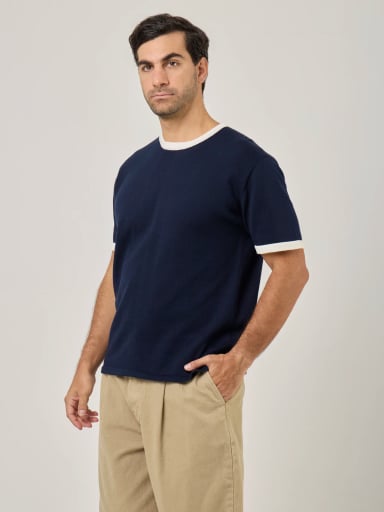 POLO MANGA CORTA TEJIJO RELAXED FIT HOMBRE MARQUIS RINGER - 3