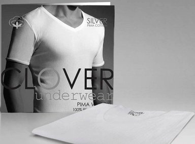 CAMISETA CLOVER HOMBRE ALGODÓN CUELLO V - 2