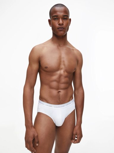 CALZONCILLOS ALGODÓN HOMBRE CALVIN KLEIN BLANCO HIP BRIEF - 2