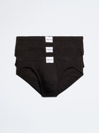 PACK CALZONCILLO ALGODÓN HOMBRE CALVIN KLEIN NEGRO NB3261-001 - 1