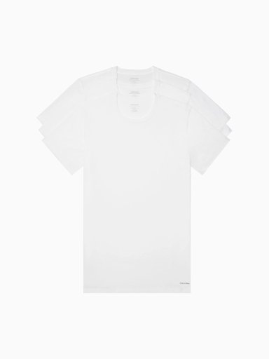 CAMISETA INTERIOR ALGODÓN HOMBRE CALVIN KLEIN BLANCO NB4011-100 - 1