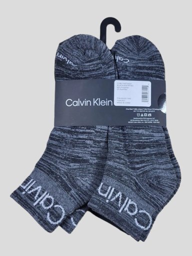 MEDIAS PACK X6 ALGODÓN CVM213QT04001 CALVIN KLEIN PARA HOMBRE - 1