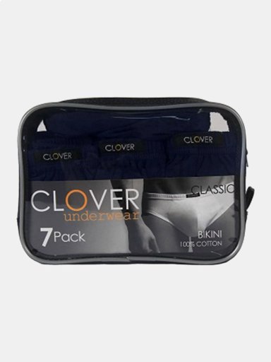 PACK X7 CALZONCILLO BIKINI CLÁSICO ALGODÓN HOMBRE CLOVER - 2