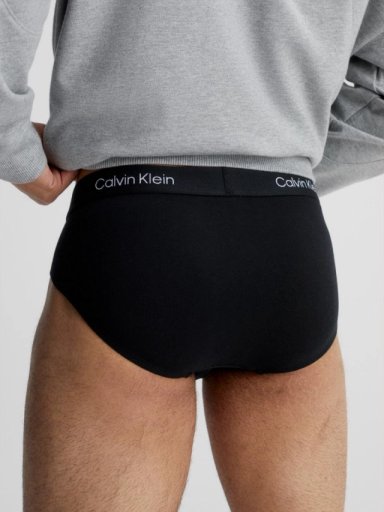 CALZONCILLO ALGODÓN HOMBRE CALVIN KLEIN NEGRO HIP BRIEF NB3402002 - 2