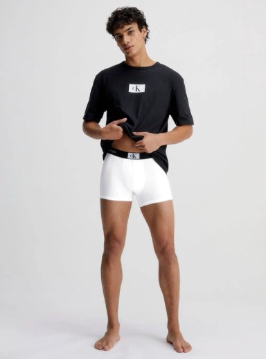 BÓXER ALGODÓN HOMBRE CALVIN KLEIN BLANCO TRUNK NB3403110 - 4
