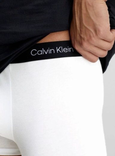 BÓXER ALGODÓN HOMBRE CALVIN KLEIN BLANCO TRUNK NB3403110 - 3