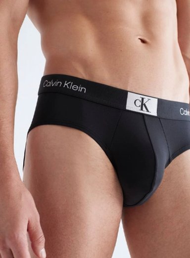 CALZONCILLO MICROFIBRA HOMBRE CALVIN KLEIN NEGRO HIP BRIEF NB3405006 - 3