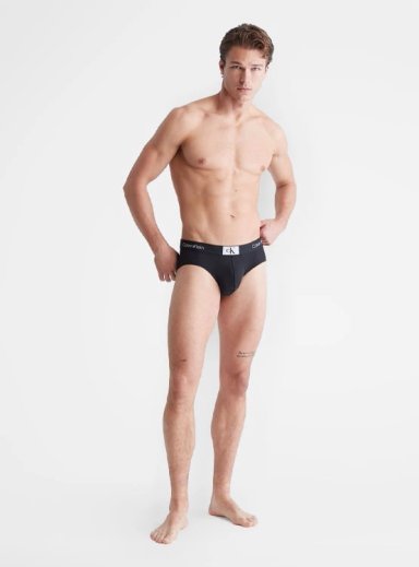 CALZONCILLO MICROFIBRA HOMBRE CALVIN KLEIN NEGRO HIP BRIEF NB3405006 - 4