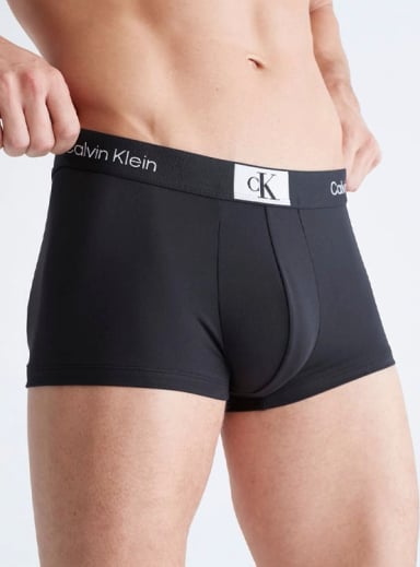 BÓXER MICROFIBRA HOMBRE CALVIN KLEIN NEGRO LOW RISE TRUNK NB3406006 - 3