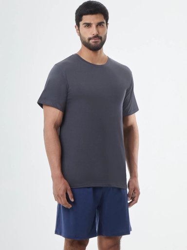 PIJAMAS HOMBRE KENNETH STEVENS LISO NEGRO - 3