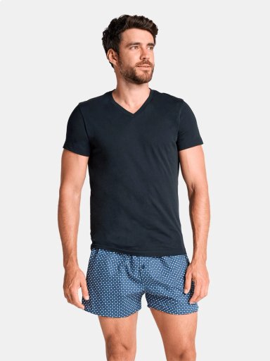 CAMISETA CUELLO EN V ALGODÓN HOMBRE JOCKEY STRETCH ACTIVE - 1