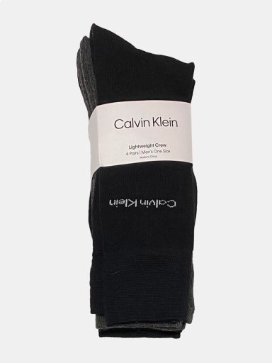 PACK X4 MEDIAS ALGODÓN HOMBRE CALVIN KLEIN DRESS CREW - 2