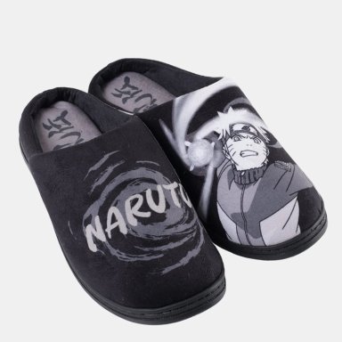 PANTUFLAS HOMBRE INDEX NEGRO NARUTO - 7
