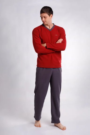 PIJAMA LARGA HOMBRE CLOVER MINNESOTA - 2