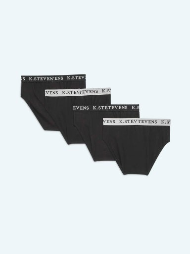 PACK X4 CALZONCILLOS HOMBRE KENNETH STEVENS SLIP SOLIDO - 2