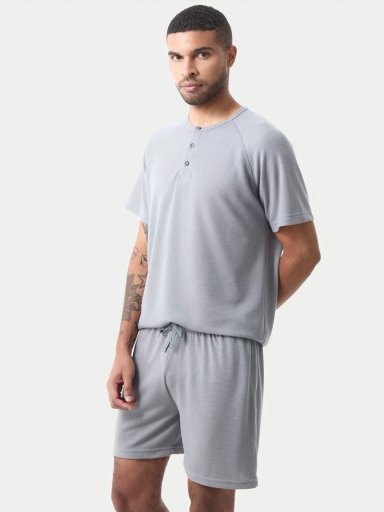 PIJAMA HOMBRE MARQUIS CORTO WAFFLE - 3