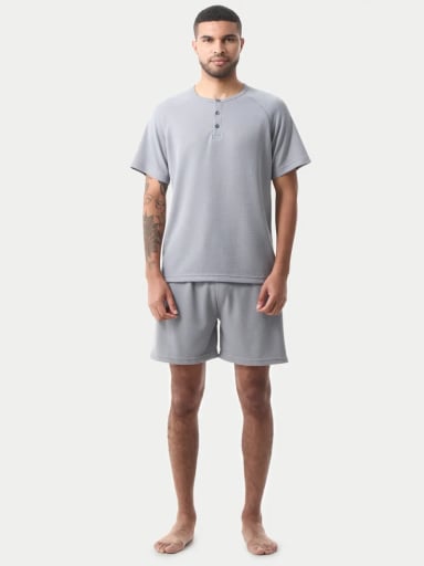 PIJAMA HOMBRE MARQUIS CORTO WAFFLE - 5