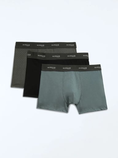 PACKX3 BOXER HOMBRE MARQUIS  VERDE - 1
