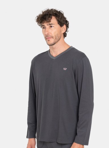 PIJAMA MANGA LARGA HOMBRE PALMERS CON BOLSILLOS - 2