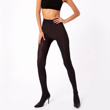 PANTY MICROFIBRA MUJER LANCASTER CAFÉ 1920SMAL1 OPACA PRETINA ALTA