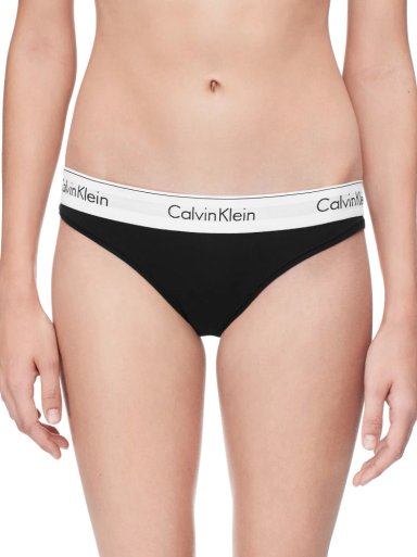CALZÓN ALGODÓN MUJER CALVIN KLEIN NEGRO BIKINI