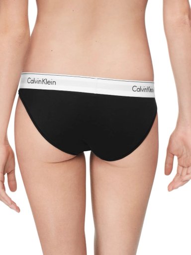 CALZÓN ALGODÓN MUJER CALVIN KLEIN NEGRO BIKINI - 2