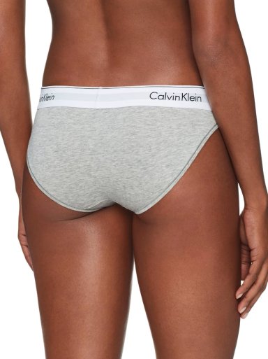 CALZÓN ALGODÓN MUJER CALVIN KLEIN GRIS BIKINI - 2
