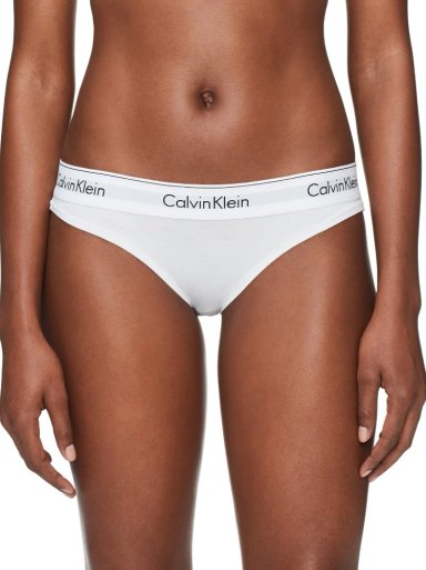 CALZÓN ALGODÓN MUJER CALVIN KLEIN BLANCO BIKINI - 1