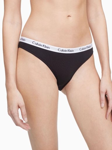 CALZÓN ALGODÓN MUJER CALVIN KLEIN NEGRO CAROUSEL BIKINI - 1
