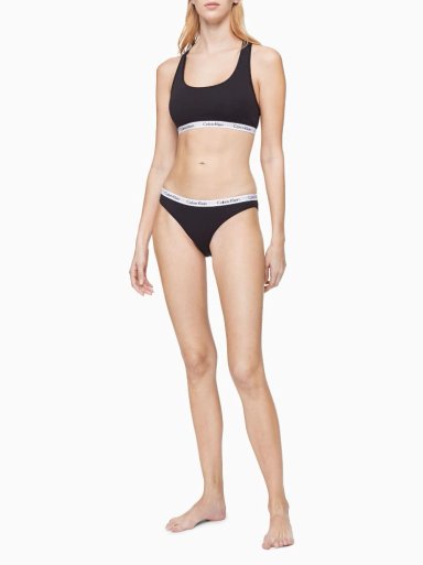 CALZÓN ALGODÓN MUJER CALVIN KLEIN NEGRO CAROUSEL BIKINI - 2