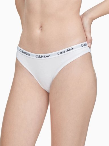 CALZÓN ALGODÓN MUJER CALVIN KLEIN BLANCO CAROUSEL BIKINI - 1