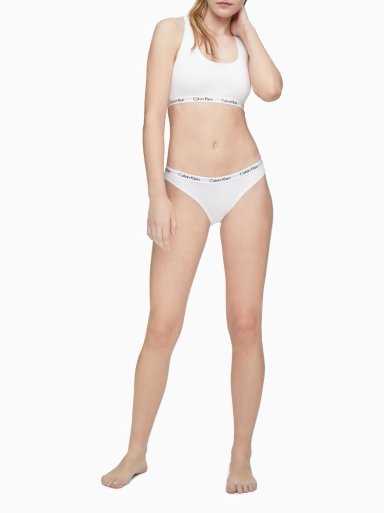 CALZÓN ALGODÓN MUJER CALVIN KLEIN BLANCO CAROUSEL BIKINI - 2