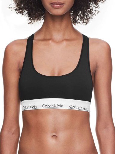 SOSTÉN ALGODÓN MUJER CALVIN KLEIN NEGRO BRALETTE UNLINED