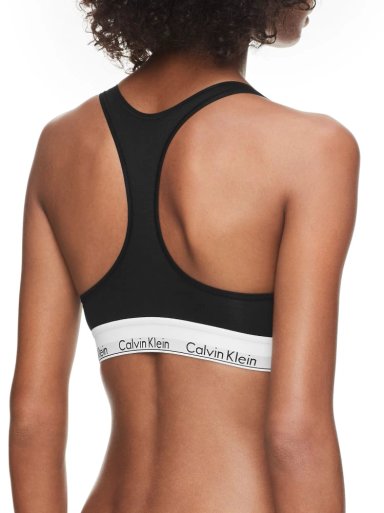 SOSTÉN ALGODÓN MUJER CALVIN KLEIN NEGRO BRALETTE UNLINED - 2