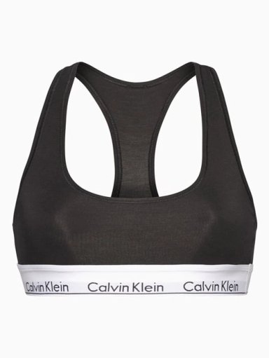 SOSTÉN ALGODÓN MUJER CALVIN KLEIN NEGRO BRALETTE UNLINED - 4